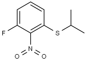 (3-fluoro-2-nitrophenyl)(isopropyl)sulfane Structure