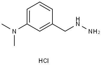 3-(Hydrazineylmethyl)-N,N-dimethylaniline hydrochloride Structure