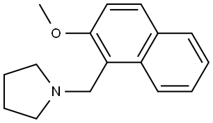 1-[(2-Methoxy-1-naphthalenyl)methyl]pyrrolidine Structure