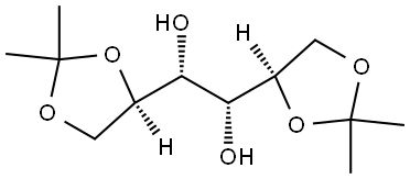 D-Iditol, 1,2:5,6-bis-O-(1-methylethylidene)- Structure