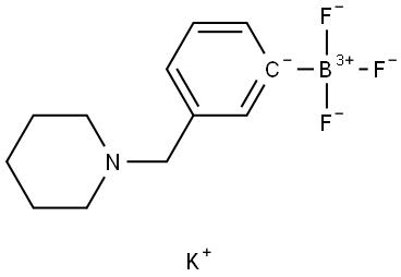 Potassium trifluoro(3-(piperidin-1-ylmethyl)phenyl)borate Structure