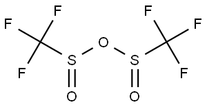 Methanesulfinic acid, 1,1,1-trifluoro-, 1,1'-anhydride 구조식 이미지