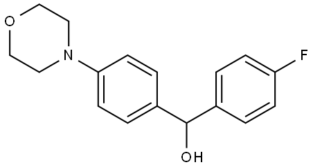 4-Fluoro-α-[4-(4-morpholinyl)phenyl]benzenemethanol Structure