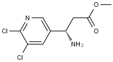 METHYL (3S)-3-AMINO-3-(5,6-DICHLORO(3-PYRIDYL))PROPANOATE Structure