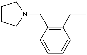 Pyrrolidine, 1-[(2-ethylphenyl)methyl]- Structure