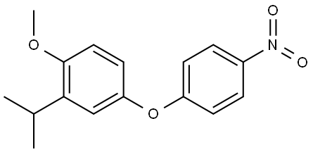 2-isopropyl-1-methoxy-4-(4-nitrophenoxy)benzene Structure