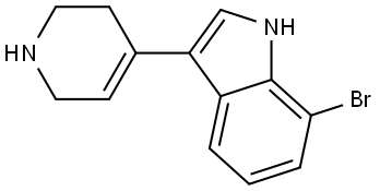 7-Bromo-3-(1,2,3,6-tetrahydropyridin-4-yl)-1H-indole Structure