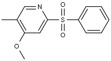 4-Methoxy-5-methyl-2-(phenylsulfonyl)pyridine Structure