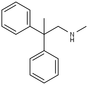 N-methyl-2,2-diphenylpropan-1-amine Structure