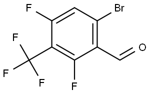 6-Bromo-2,4-difluoro-3-(trifluoromethyl)benzaldehyde Structure