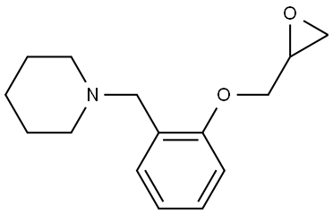 1-[[2-(2-Oxiranylmethoxy)phenyl]methyl]piperidine Structure