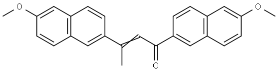 2'-Crotononaphthone, 6'-methoxy-3-(6-methoxy-2-naphthyl)- (6CI) Structure