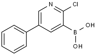 B-(2-Chloro-5-phenyl-3-pyridinyl)boronic acid Structure