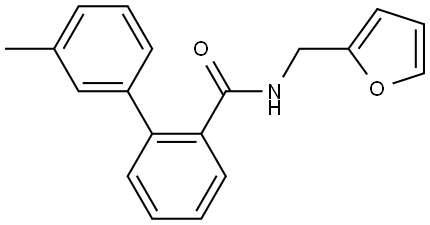 N-(2-Furanylmethyl)-3'-methyl[1,1'-biphenyl]-2-carboxamide Structure