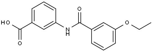 3-[(3-Ethoxybenzoyl)amino]benzoic acid Structure