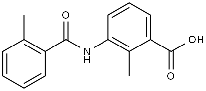 Benzoic acid, 2-methyl-3-[(2-methylbenzoyl)amino]- Structure