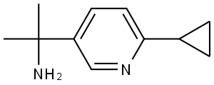 2-(6-cyclopropylpyridin-3-yl)propan-2-amine Structure