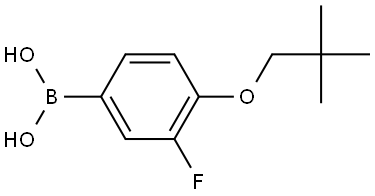 B-[4-(2,2-Dimethylpropoxy)-3-fluorophenyl]boronic acid Structure