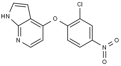 4-[(2-chloro-4-nitrophenyl)oxy]-1H-pyrrolo[2,3-b]pyridine Structure