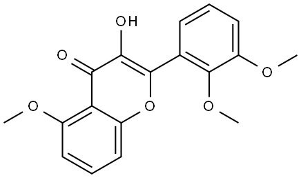 3-Hydroxy-5,2',3'-trimethoxyflavone Structure