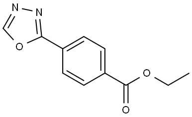 ethyl 4-(1,3,4-oxadiazol-2-yl)benzoate 구조식 이미지