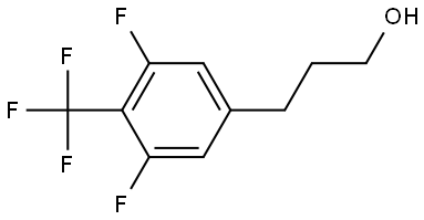 3,5-Difluoro-4-(trifluoromethyl)benzenepropanol Structure