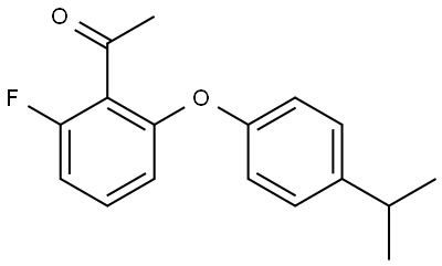 1-[2-Fluoro-6-[4-(1-methylethyl)phenoxy]phenyl]ethanone Structure