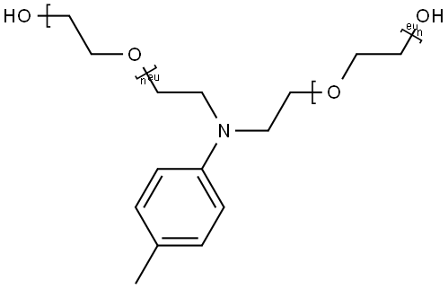 Poly(oxy-1,2-ethanediyl), alpha,alpha'-(((4-methylphenyl)imino)di-2,1-ethanediyl)bis(omega-hydroxy- Structure