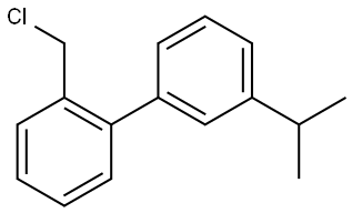 2-(chloromethyl)-3'-isopropyl-1,1'-biphenyl Structure