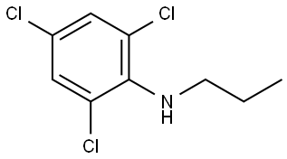 2,4,6-Trichloro-N-propylbenzenamine Structure