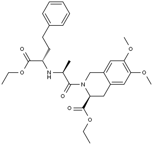 Moexipril ethyl ester Structure