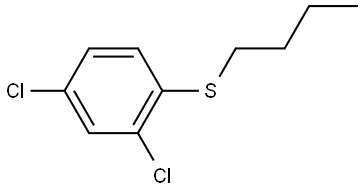 butyl(2,4-dichlorophenyl)sulfane 구조식 이미지