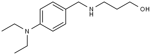 3-((4-(diethylamino)benzyl)amino)propan-1-ol 구조식 이미지