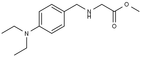 methyl 2-((4-(diethylamino)benzyl)amino)acetate Structure