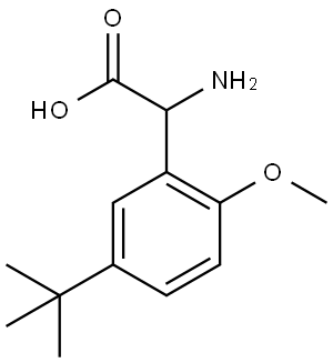 AMINO-(5-TERT-BUTYL-2-METHOXY-PHENYL)-ACETIC ACID Structure