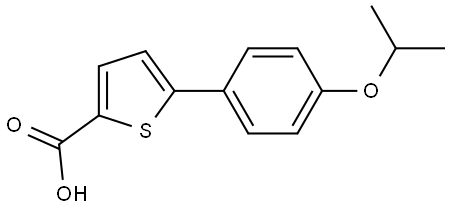 5-[4-(1-Methylethoxy)phenyl]-2-thiophenecarboxylic acid Structure