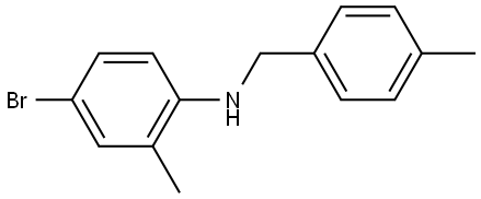 N-(4-Bromo-2-methylphenyl)-4-methylbenzenemethanamine Structure