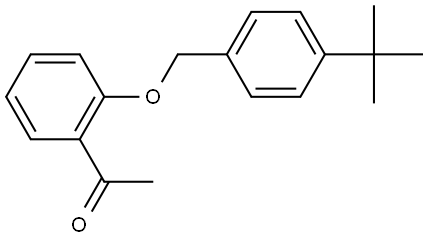 1-[2-[[4-(1,1-Dimethylethyl)phenyl]methoxy]phenyl]ethanone Structure