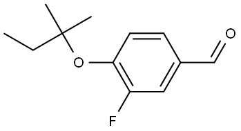 4-(1,1-Dimethylpropoxy)-3-fluorobenzaldehyde Structure