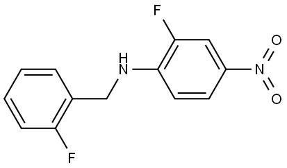 2-fluoro-N-(2-fluorobenzyl)-4-nitroaniline Structure