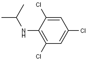 2,4,6-Trichloro-N-(1-methylethyl)benzenamine Structure