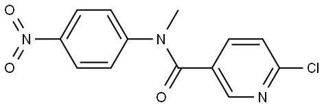 6-chloro-N-methyl-N-(4-nitrophenyl)nicotinamide Structure