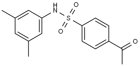 4-Acetyl-N-(3,5-dimethylphenyl)benzenesulfonamide Structure