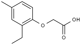 2-(2-Ethyl-4-methylphenoxy)acetic acid Structure