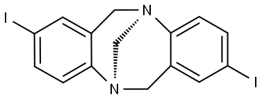 2,8-diiodo-6H,12H-5,11-methanodibenzo[b,f][1,5]diazocine Structure