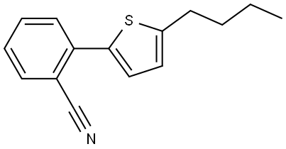 2-(5-Butyl-2-thienyl)benzonitrile 구조식 이미지