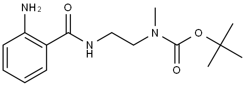 1,1-dimethylethyl(2-(2-aminophenyl)carbonyl aminoethyl)methylcarbamate Structure