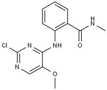 2-((2-Chloro-5-methoxypyrimidin-4-yl)amino)-N-methylbenzamide Structure