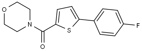 5-(4-Fluorophenyl)-2-thienyl]-4-morpholinylmethanone Structure