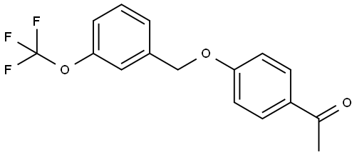 1-[4-[[3-(Trifluoromethoxy)phenyl]methoxy]phenyl]ethanone Structure